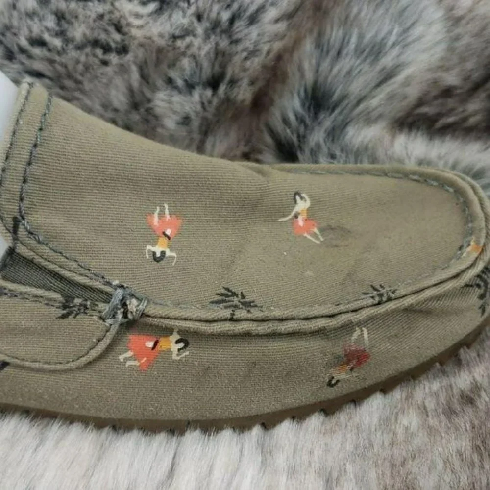 GBX Men’s Hawaiian Dancing‎ Girls Slip On Shoes